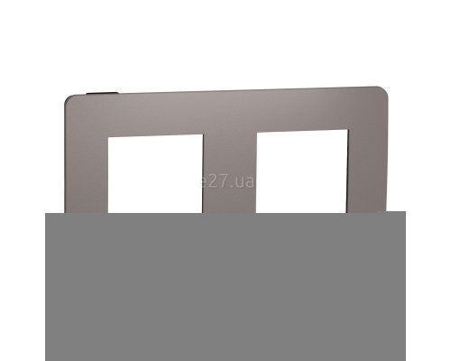 Рамка 2 поста Schneider Electric NU280417 Unica New Studio Color, шоколад/антрацит, пластик