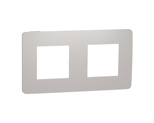 Рамка 2 поста Schneider Electric NU280424 Unica New Studio Color, шампань/білий, пластик