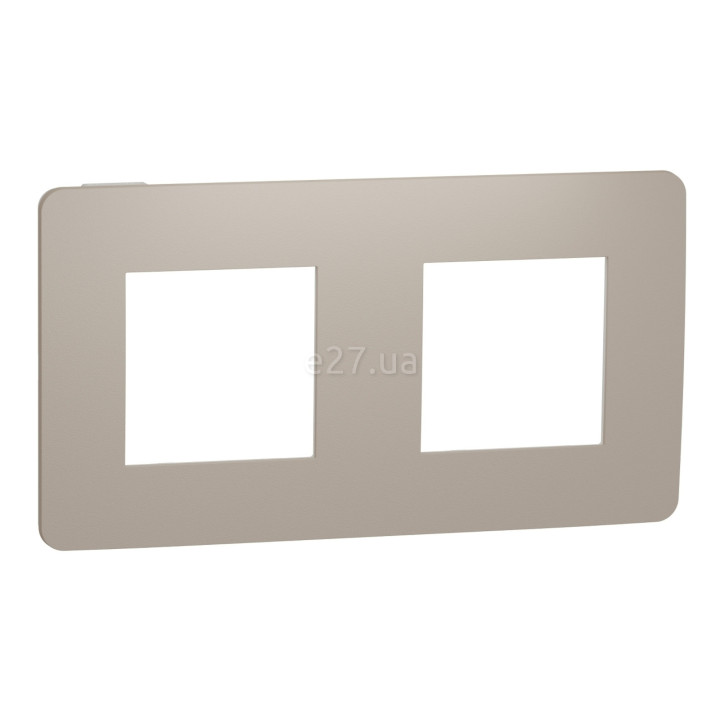 Рамка 2 поста Schneider Electric NU280426 Unica New Studio Color, пісочний/білий, пластик · Schneider Electric · schneider-electric-nu280426