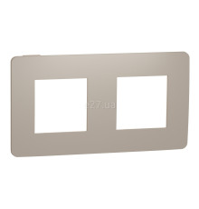 Рамка 2 поста Schneider Electric NU280427 Unica New Studio Color, пісочний/бежевий, пластик
