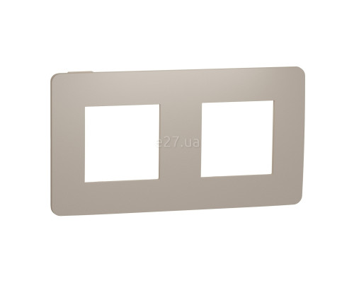 Рамка 2 поста Schneider Electric NU280427 Unica New Studio Color, пісочний/бежевий, пластик