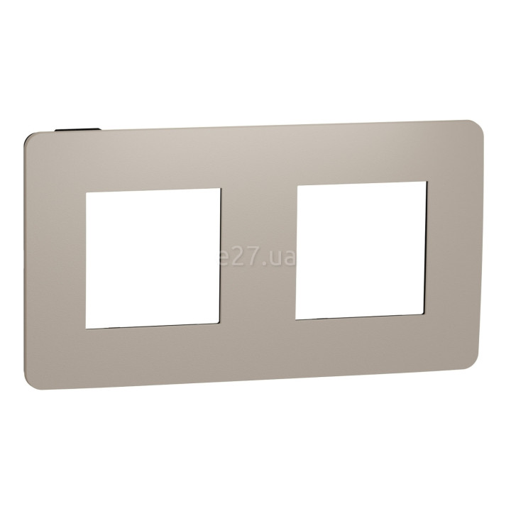 Рамка 2 поста Schneider Electric NU280428 Unica New Studio Color, пісочний/антрацит, пластик · Schneider Electric · schneider-electric-nu280428