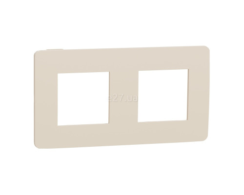 Рамка 2 поста Schneider Electric NU280444 Unica New Studio Color, бежевий/бежевий, пластик