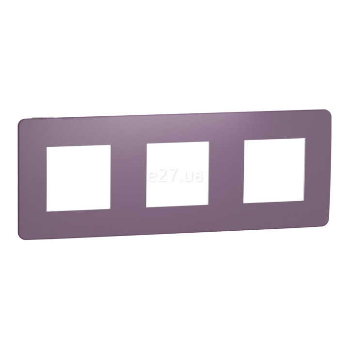 Рамка 3 поста Schneider Electric NU280614 Unica New Studio Color, ліловий/білий, пластик · Schneider Electric · schneider-electric-nu280614