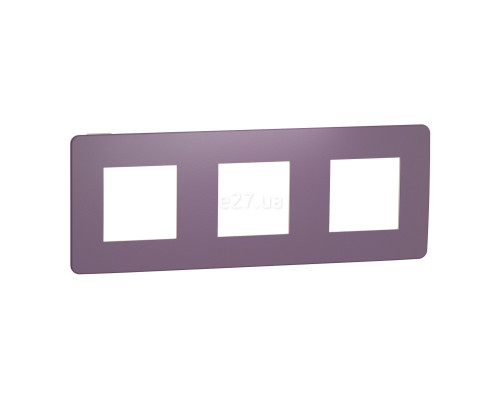 Рамка 3 поста Schneider Electric NU280615 Unica New Studio Color, ліловий/бежевий, пластик