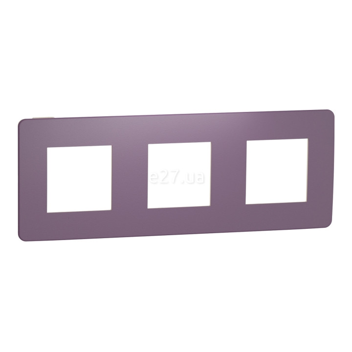 Рамка 3 поста Schneider Electric NU280615 Unica New Studio Color, ліловий/бежевий, пластик · Schneider Electric · schneider-electric-nu280615
