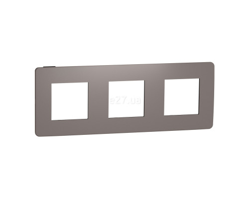 Рамка 3 поста Schneider Electric NU280617 Unica New Studio Color, шоколад/антрацит, пластик