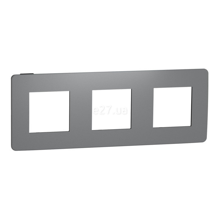 Рамка 3 поста Schneider Electric NU280622 Unica New Studio Color, димчасто-сірий/антрацит, пластик · Schneider Electric · schneider-electric-nu280622
