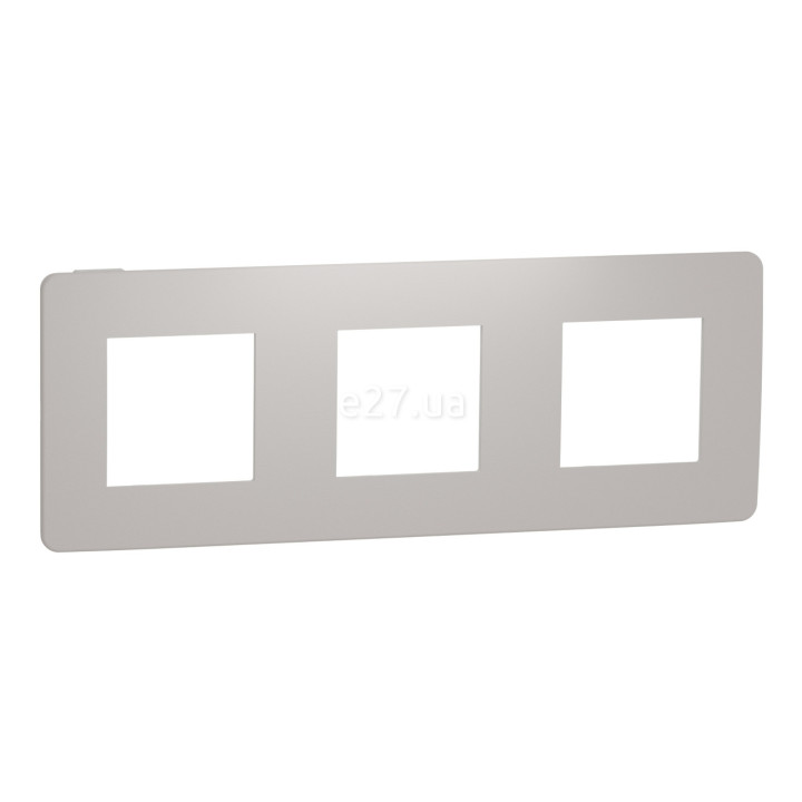 Рамка 3 поста Schneider Electric NU280624 Unica New Studio Color, шампань/білий, пластик · Schneider Electric · schneider-electric-nu280624