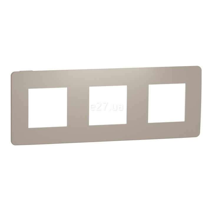 Рамка 3 поста Schneider Electric NU280626 Unica New Studio Color, пісочний/білий, пластик · Schneider Electric · schneider-electric-nu280626