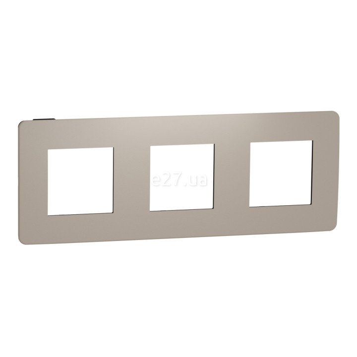 Рамка 3 поста Schneider Electric NU280628 Unica New Studio Color, пісочний/антрацит, пластик · Schneider Electric · schneider-electric-nu280628