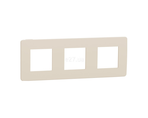 Рамка 3 поста Schneider Electric NU280644 Unica New Studio Color, бежевий/бежевий, пластик