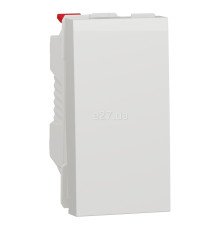 Вимикач 1-клавішний Schneider Electric NU310118 Unica New, білий, пластик, без підсвітки та індикації