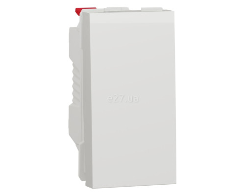 Вимикач 1-клавішний Schneider Electric NU310118 Unica New, білий, пластик, без підсвітки та індикації