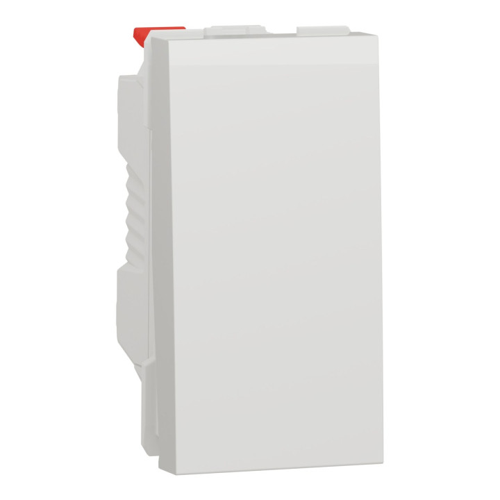 Перемикач прохідний 1-клавішний Schneider Electric NU310318 Unica New, білий, пластик, без підсвітки та індикації · Schneider Electric · schneider-electric-nu310318