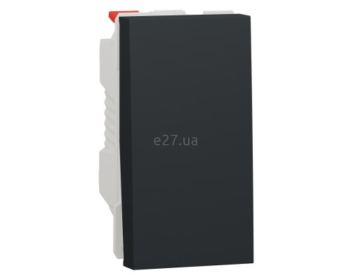 Перемикач прохідний 1-клавішний Schneider Electric NU310354 Unica New, антрацит, пластик, без підсвітки та індикації