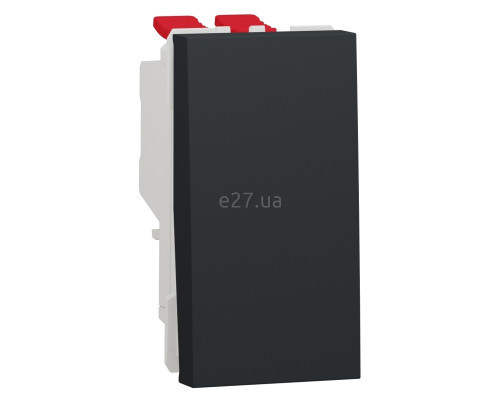 Перемикач перехресний 1-клавішний Schneider Electric NU310554 Unica New, антрацит, пластик, без підсвітки та індикації