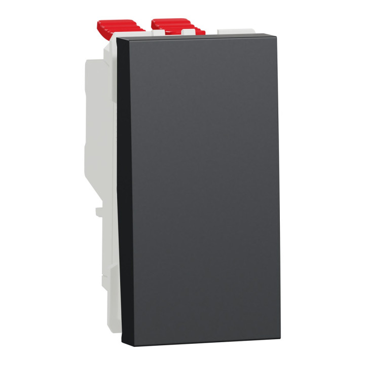 Перемикач перехресний 1-клавішний Schneider Electric NU310554 Unica New, антрацит, пластик, без підсвітки та індикації · Schneider Electric · schneider-electric-nu310554