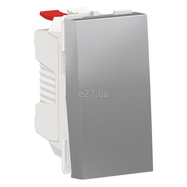 Вимикач без фіксації 1-клавішний Schneider Electric NU310630 Unica New, алюміній, пластик, без підсвітки та індикації · Schneider Electric · schneider-electric-nu310630