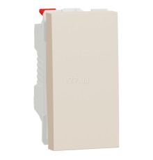 Вимикач без фіксації 1-клавішний Schneider Electric NU310644 Unica New Studio, бежевий, пластик, без підсвітки та індикації