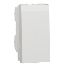Вимикач 1-клавішний Schneider Electric NU316118 Unica New, білий, пластик, без підсвітки та індикації