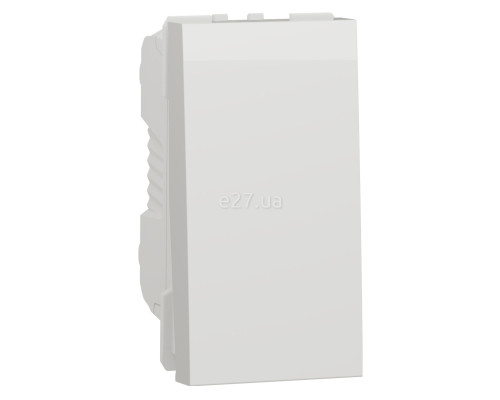 Вимикач 1-клавішний Schneider Electric NU316118 Unica New, білий, пластик, без підсвітки та індикації