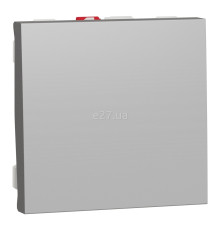 Вимикач 1-клавішний Schneider Electric NU320130 Unica New, алюміній, пластик, без підсвітки та індикації