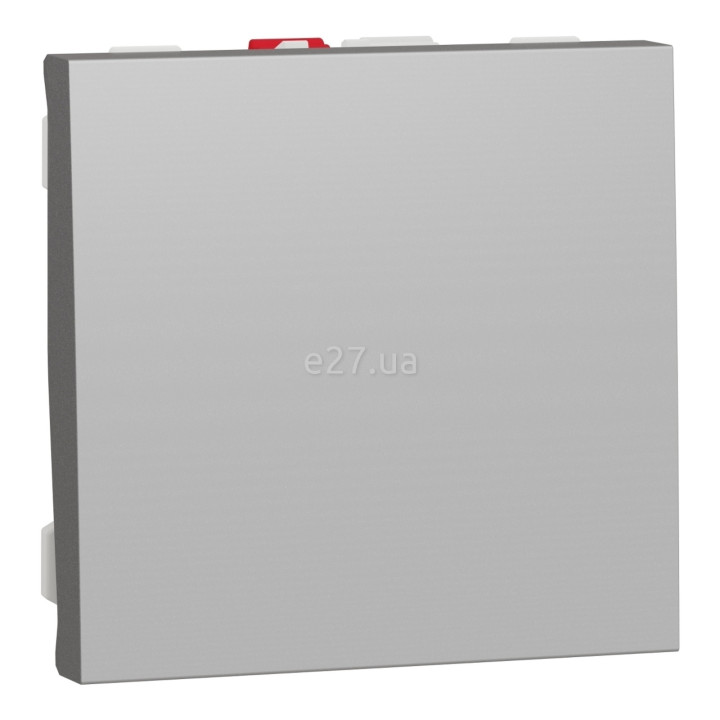 Вимикач 1-клавішний Schneider Electric NU320130 Unica New, алюміній, пластик, без підсвітки та індикації · Schneider Electric · schneider-electric-nu320130