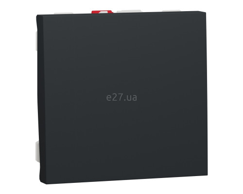 Вимикач 1-клавішний Schneider Electric NU320154 Unica New, антрацит, пластик, без підсвітки та індикації