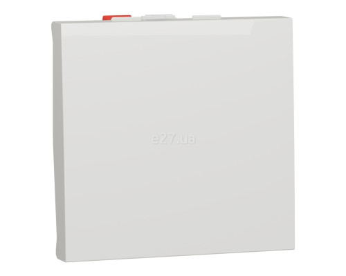 Перемикач прохідний 1-клавішний Schneider Electric NU320318 Unica New, білий, пластик, без підсвітки та індикації