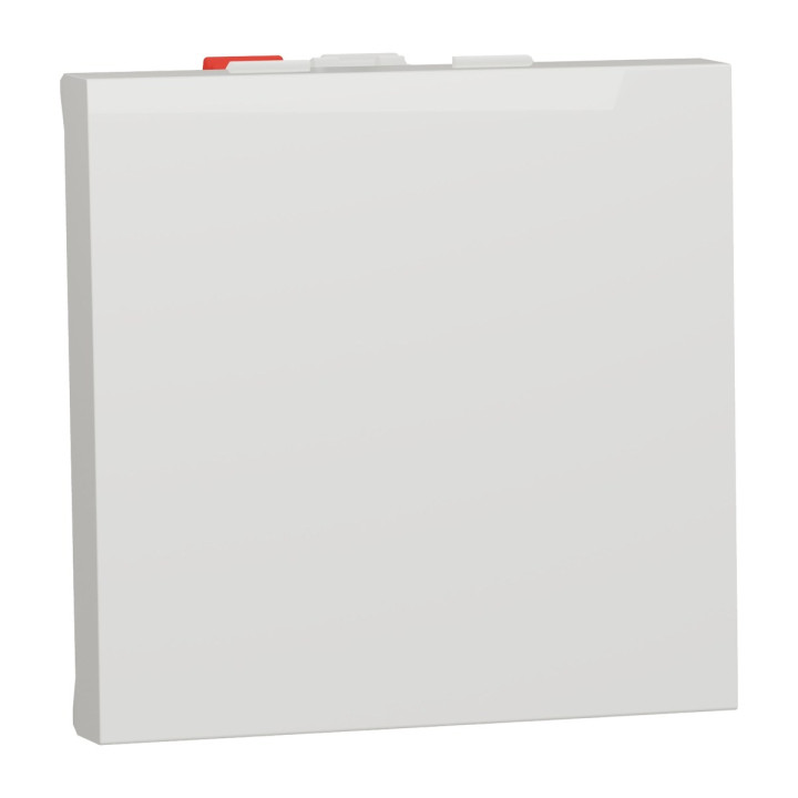 Перемикач прохідний 1-клавішний Schneider Electric NU320318 Unica New, білий, пластик, без підсвітки та індикації · Schneider Electric · schneider-electric-nu320318
