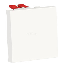 Перемикач перехресний 1-клавішний Schneider Electric NU320518 Unica New, білий, пластик, без підсвітки та індикації