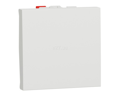 Вимикач без фіксації 1-клавішний Schneider Electric NU320618 Unica New, білий, пластик, без підсвітки та індикації