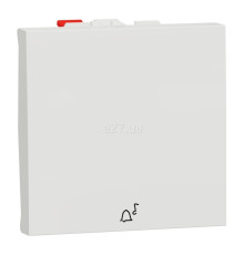 Вимикач без фіксації 1-клавішний Schneider Electric NU320618C Unica New, білий, пластик, без підсвітки та індикації