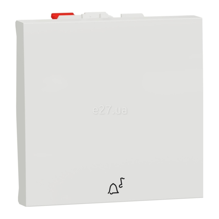 Вимикач без фіксації 1-клавішний Schneider Electric NU320618C Unica New, білий, пластик, без підсвітки та індикації · Schneider Electric · schneider-electric-nu320618c