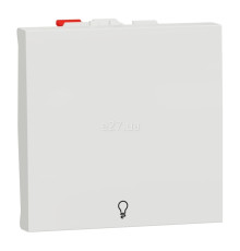 Вимикач без фіксації 1-клавішний Schneider Electric NU320618L Unica New, білий, пластик, без підсвітки та індикації