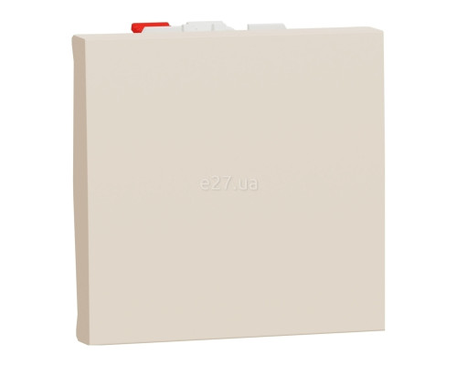 Вимикач без фіксації 1-клавішний Schneider Electric NU320644 Unica New Studio, бежевий, пластик, без підсвітки та індикації