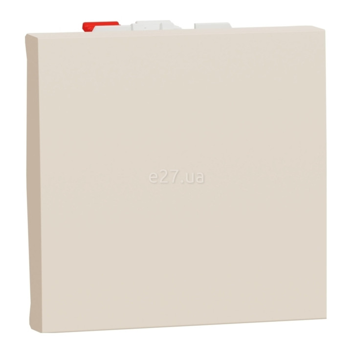 Вимикач без фіксації 1-клавішний Schneider Electric NU320644 Unica New Studio, бежевий, пластик, без підсвітки та індикації · Schneider Electric · schneider-electric-nu320644
