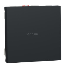 Вимикач без фіксації 1-клавішний Schneider Electric NU320654 Unica New, антрацит, пластик, без підсвітки та індикації
