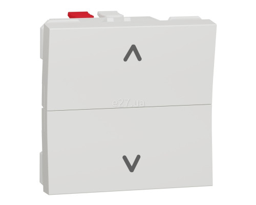 Вимикач для жалюзі Schneider Electric NU320718 Unica New, білий, пластик
