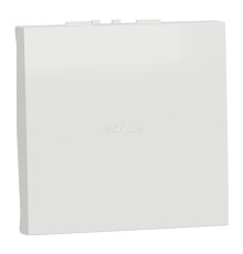 Вимикач 1-клавішний Schneider Electric NU326118 Unica New, білий, пластик, без підсвітки та індикації