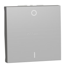 Вимикач 1-клавішний Schneider Electric NU326230 Unica New, алюміній, пластик, без підсвітки та індикації