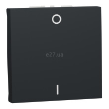 Вимикач 1-клавішний Schneider Electric NU326254 Unica New, антрацит, пластик, без підсвітки та індикації · Schneider Electric · schneider-electric-nu326254