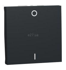 Вимикач 1-клавішний Schneider Electric NU326254 Unica New, антрацит, пластик, без підсвітки та індикації