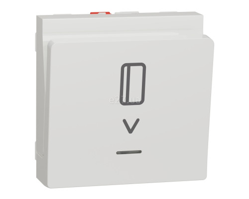 Вимикач картковий Schneider Electric NU328318 Unica New, білий, пластик