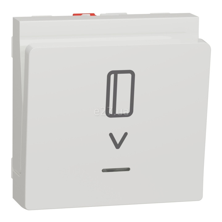 Вимикач картковий Schneider Electric NU328318 Unica New, білий, пластик · Schneider Electric · schneider-electric-nu328318