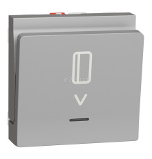 Вимикач картковий Schneider Electric NU328330 Unica New, алюміній, пластик