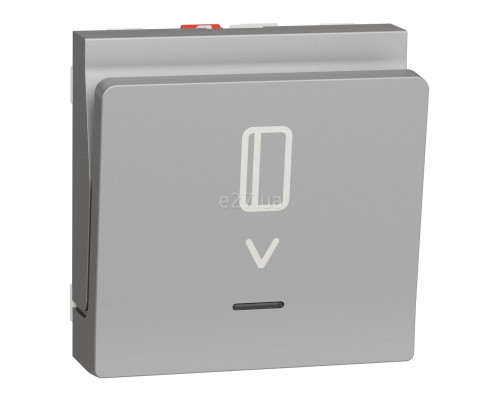 Вимикач картковий Schneider Electric NU328330 Unica New, алюміній, пластик