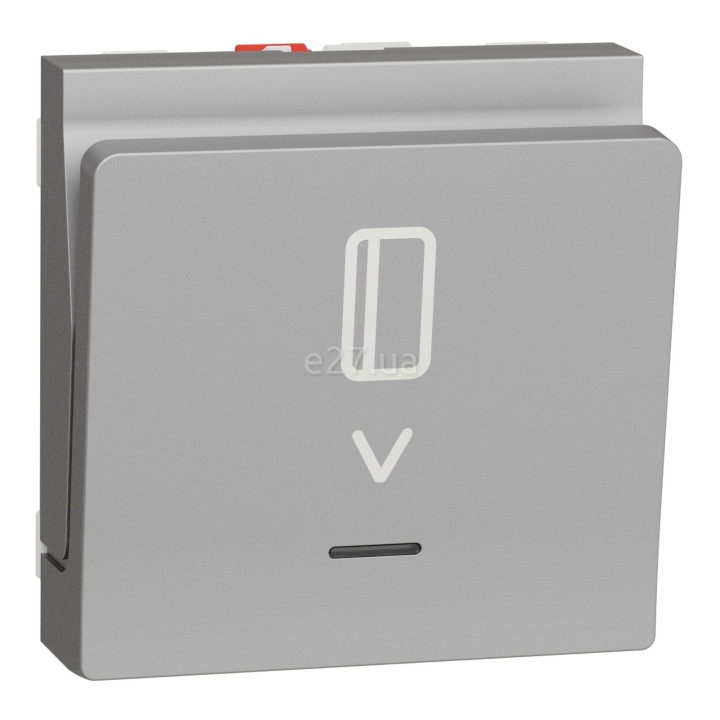 Вимикач картковий Schneider Electric NU328330 Unica New, алюміній, пластик · Schneider Electric · schneider-electric-nu328330