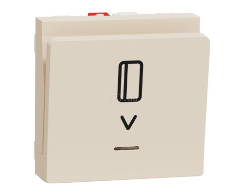 Вимикач картковий Schneider Electric NU328344 Unica New Studio, бежевий, пластик